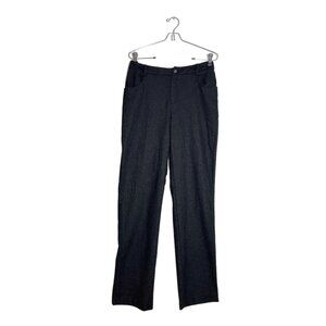 Hugo Buscati Collection Women's Wool Blend Straight Leg Pant in Black -Sz 8 Tall